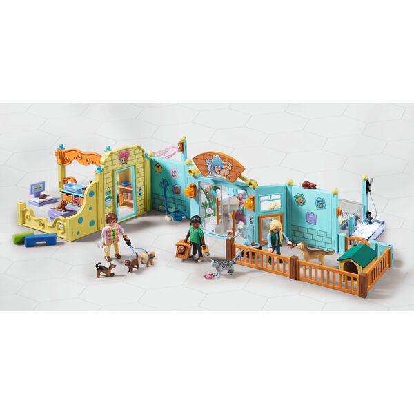 71743 - Playmobil My Life - Centre de soin : 8 chiens et soigneur