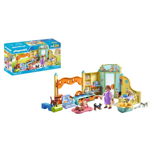 71743 - Playmobil My Life - Centre de soin : 8 chiens et soigneur