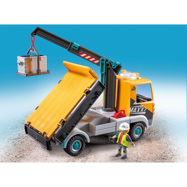 71750 - Playmobil Action Heroes - Camion grue, ouvrier et accessoires