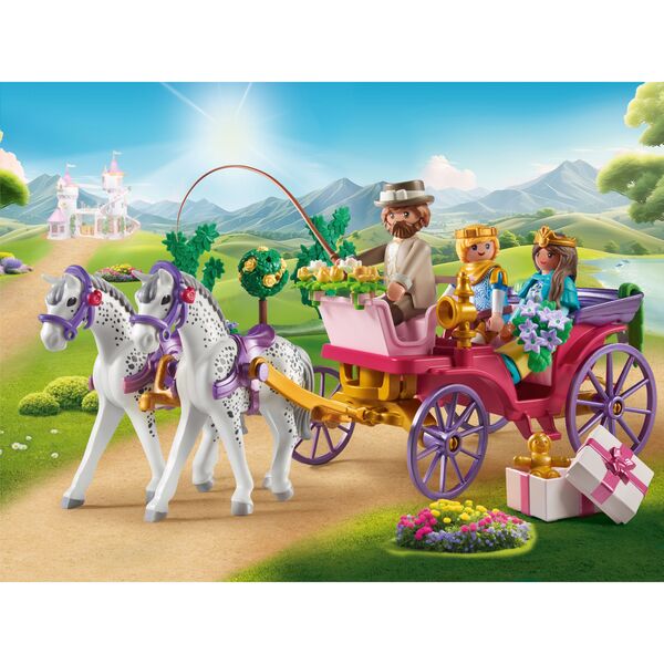 71846 - Playmobil Princess Magic - Calèche avec couple princier et cocher