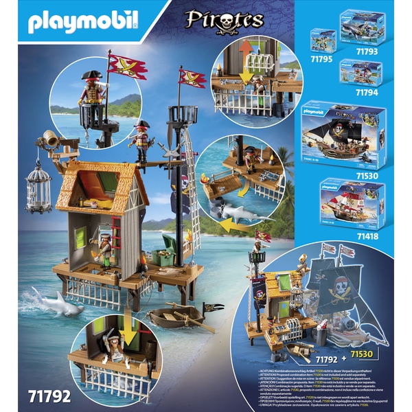 71792 - Playmobil Pirates - Port et repaire de pirates avec prisons