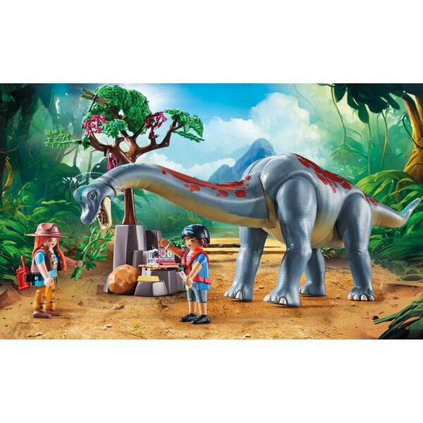 71819 - Playmobil Dinos - Brachiosaure, explorateurs et aéroglisseur