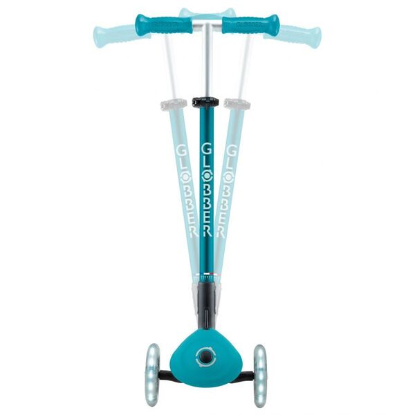 Trottinette 3 roues Primo Lights Plus pliable bleu pétrole