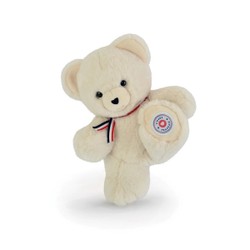 Peluche "Le petit ours français" ivoire 25cm