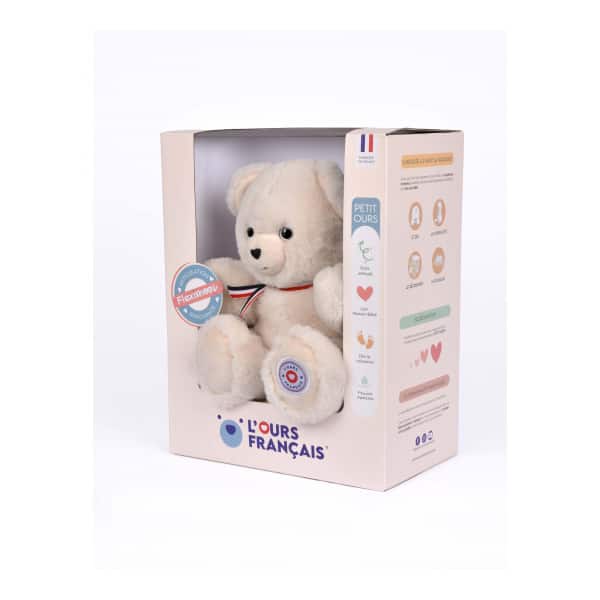 Peluche "Le petit ours français" ivoire 25cm