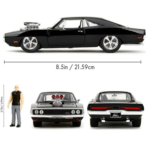 Fast & Furious Dodge Charger R/T 1970 et figurine Dominic Toretto
