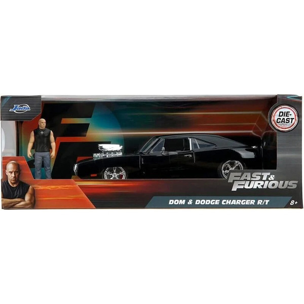 Fast & Furious Dodge Charger R/T 1970 et figurine Dominic Toretto