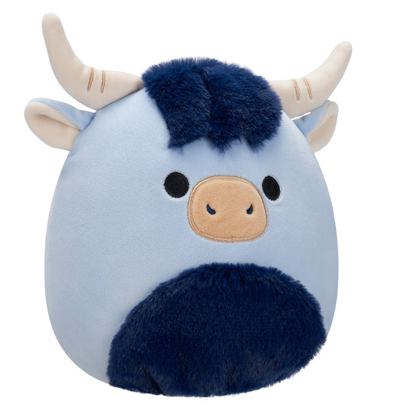 Peluche Squishmallows Toro la vache bleue des Highlands - 19cm