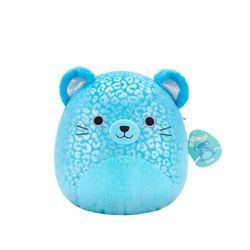 Peluche Squishmallows Sarge le jaguar bleu - 30cm