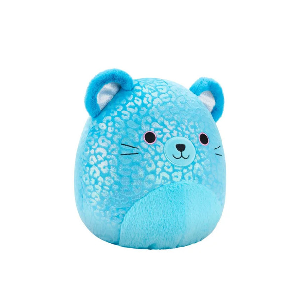 Peluche Squishmallows Sarge le jaguar bleu - 30cm