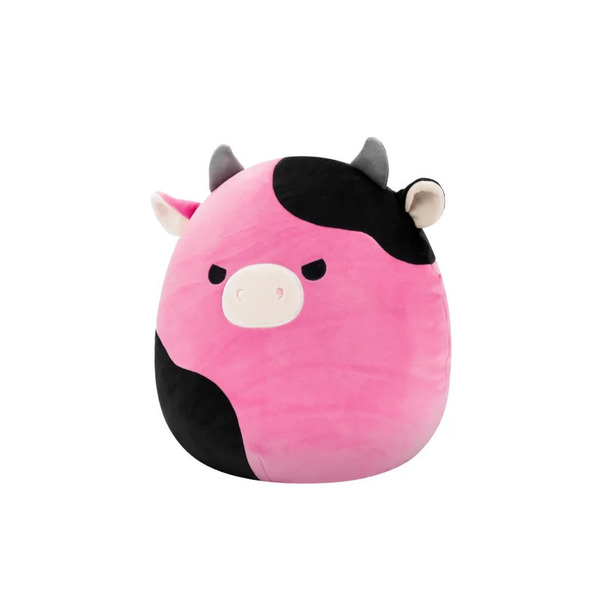 Peluche Squishmallows Pollyanna la vache rose et noire - 30cm