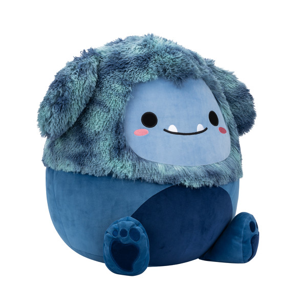 Peluche Squishmallows Dani le bigfoot bleu marine - 50cm