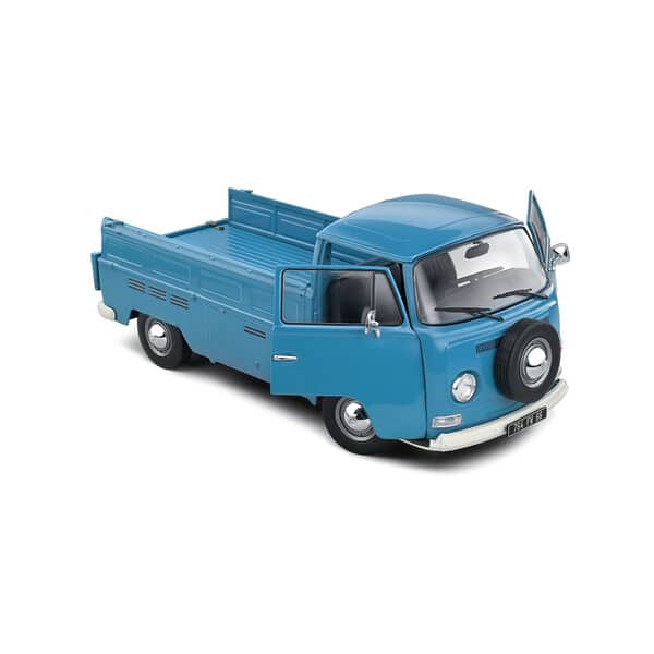 Voiture Combi Volkswagen T2 Pick Up 1968 bleu pétrole 1:18