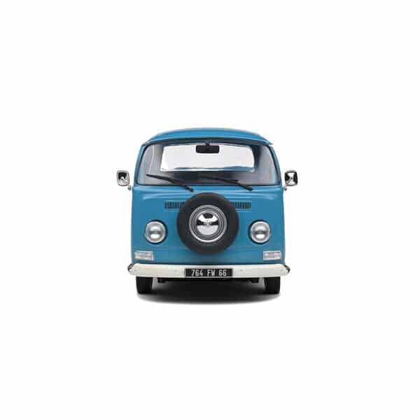 Voiture Combi Volkswagen T2 Pick Up 1968 bleu pétrole 1:18