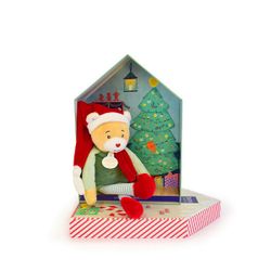 Doudou lutin farceur & sa maisonnette - Cotillon 27cm