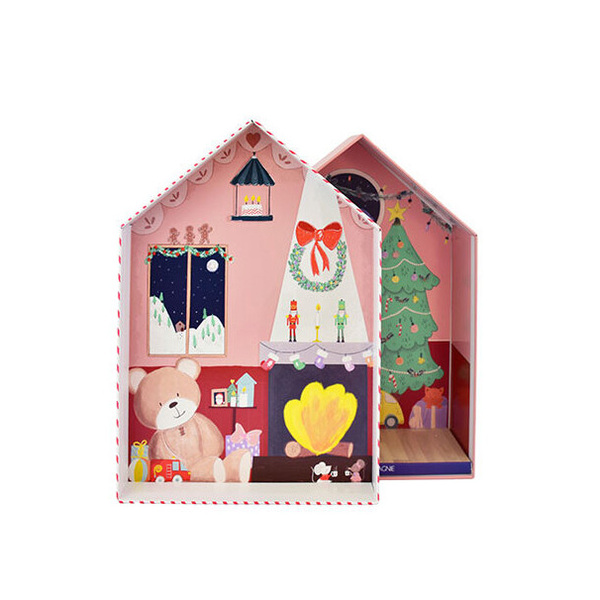 Doudou lutin farceur & sa maisonnette - Canelle 27cm
