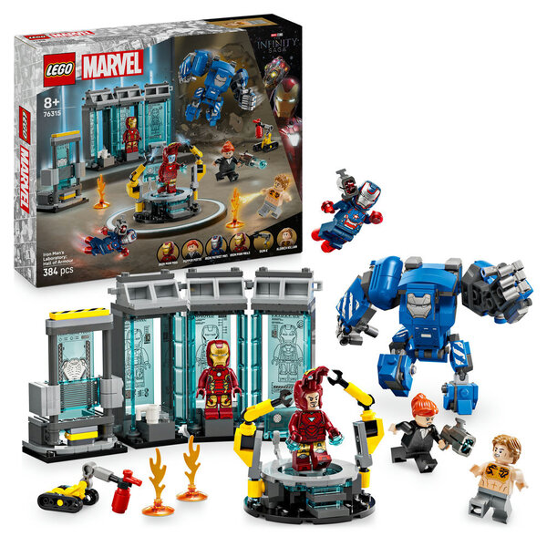76315 - LEGO® Marvel - Le Laboratoire d’Iron Man : la Salle des Armures