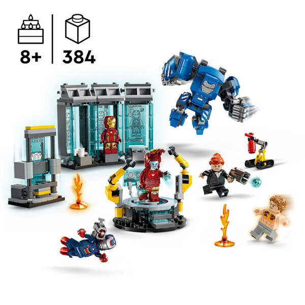 76315 - LEGO® Marvel - Le Laboratoire d’Iron Man : la Salle des Armures