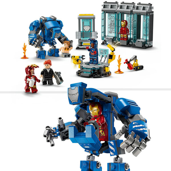 76315 - LEGO® Marvel - Le Laboratoire d’Iron Man : la Salle des Armures