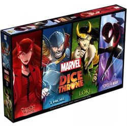 Dice Throne Marvel - Scarlet Witch, Thor, Loki, Spider-Man