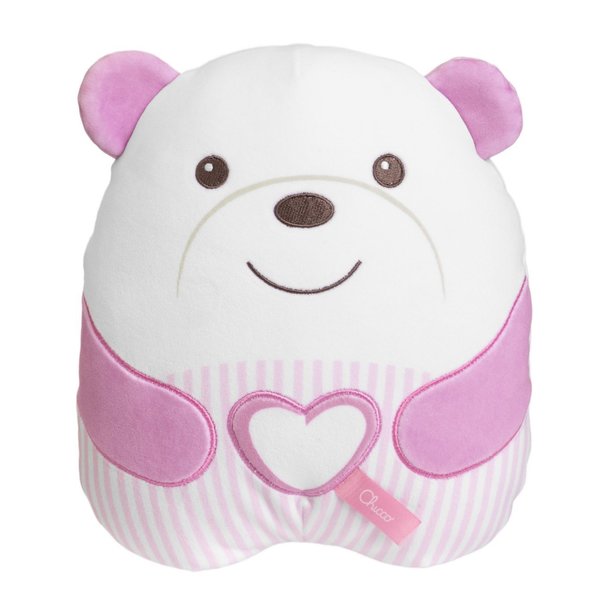 Peluche tendre ourson rose