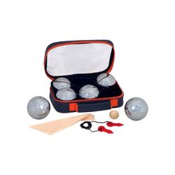 6 boules de pétanque chromées