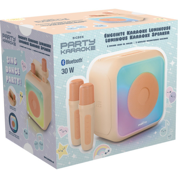 Enceinte karaoké avec 2 micros sans fil