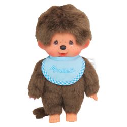 Monchhichi Original 20cm  Bavoir Bleu