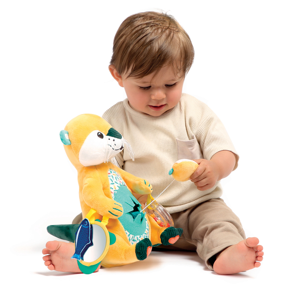 Peluche d activités maman loutre