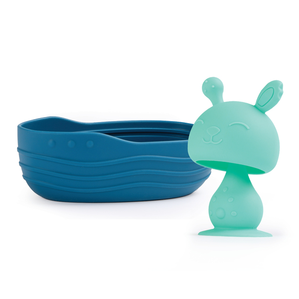 Jouet de bain bateau et lapin marin