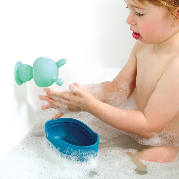 Jouet de bain bateau et lapin marin