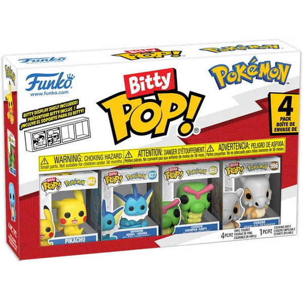 Pokémon - Figurine Bitty Pop Pikachu x4 
