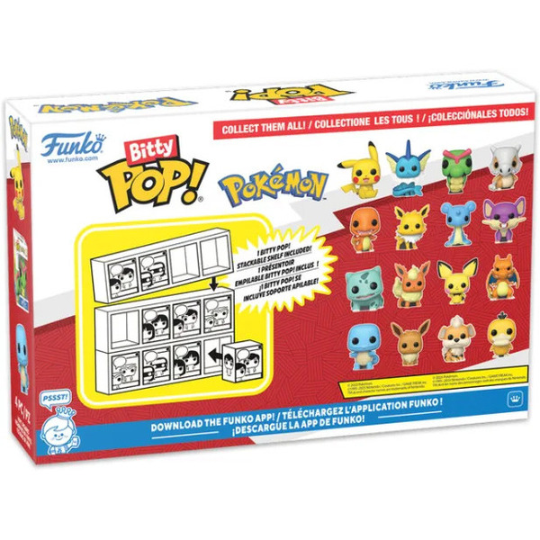Pokémon - Figurine Bitty Pop Pikachu x4 