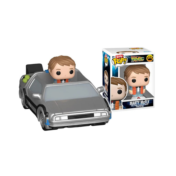 Figurines Bitty Pop! Marty et DeLorean Retour vers le futur