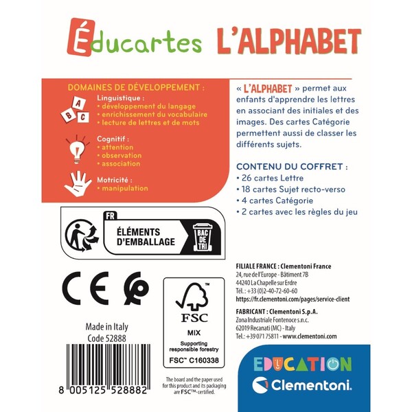 L Alphabet - Educartes