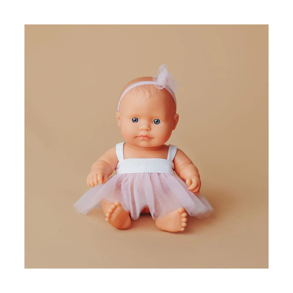 Poupon bébé fille européenne Miniland 21cm