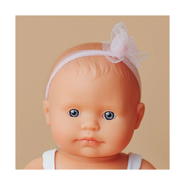 Poupon bébé fille européenne Miniland 21cm