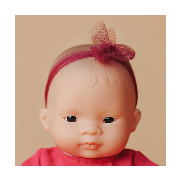Poupon bébé fille asiatique Miniland 21cm