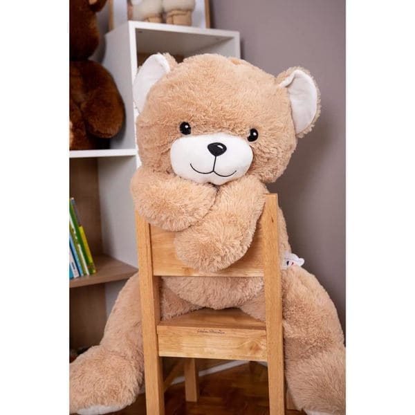 Ours en peluche géant beige Gaston - 120cm