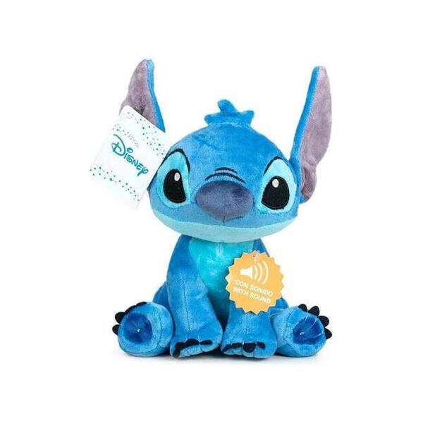 Peluche Stitch assis Sonore - 35 cm 