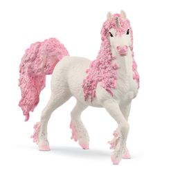 Figurine Jument Licorne Fleurie