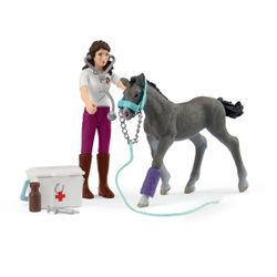 Figurine Mme Kramer et son poulain - Mini Monde 