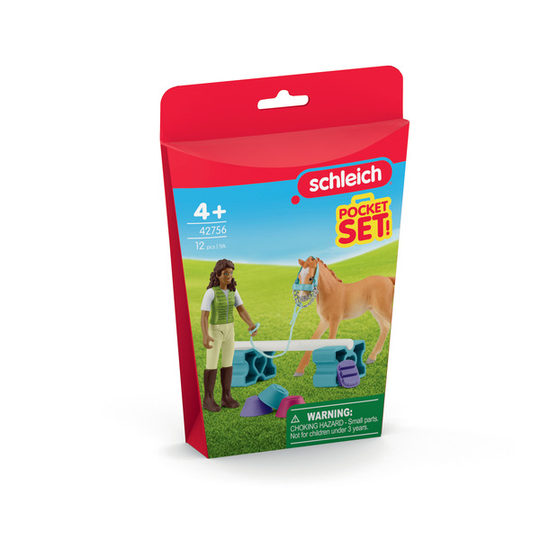 Figurine Sarah entraîne son poulain - Mini Monde 
