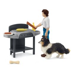 Figurine Tom s'occupe du barbecue - Mini Monde 