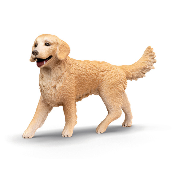 Figurine Chien Golden et sa niche