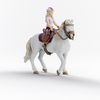 Figurine cavalière Sofia et cheval Blossom 