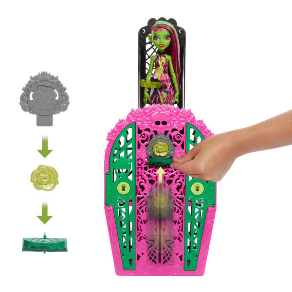Coffret Casier Secret Enigmes du Jardin Monster High - Venus Mcflytrap