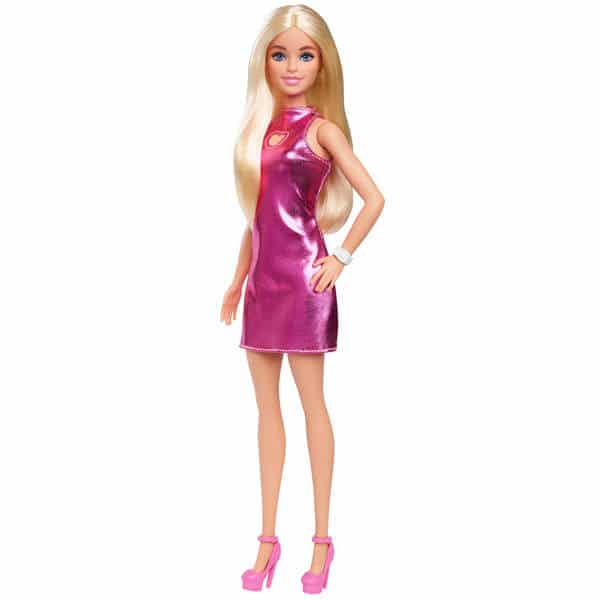 Poupée Barbie Fashionista Robe Rose Brillante