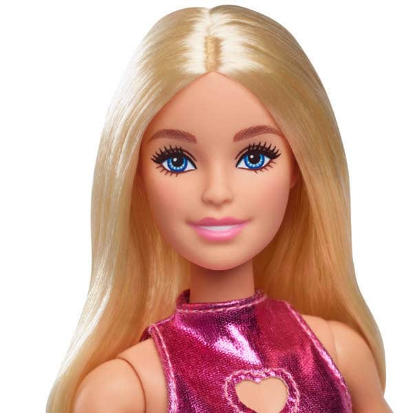 Poupée Barbie Fashionista Robe Rose Brillante