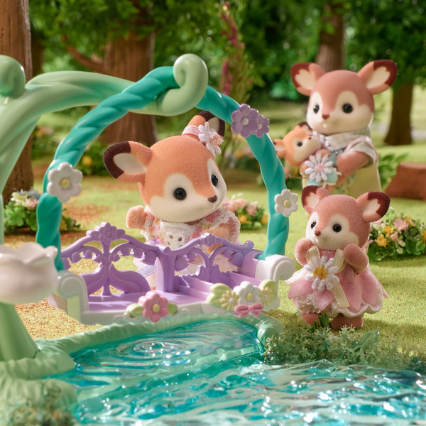 Sylvanian Families - 5801 - Bébés Biche et balancelle 